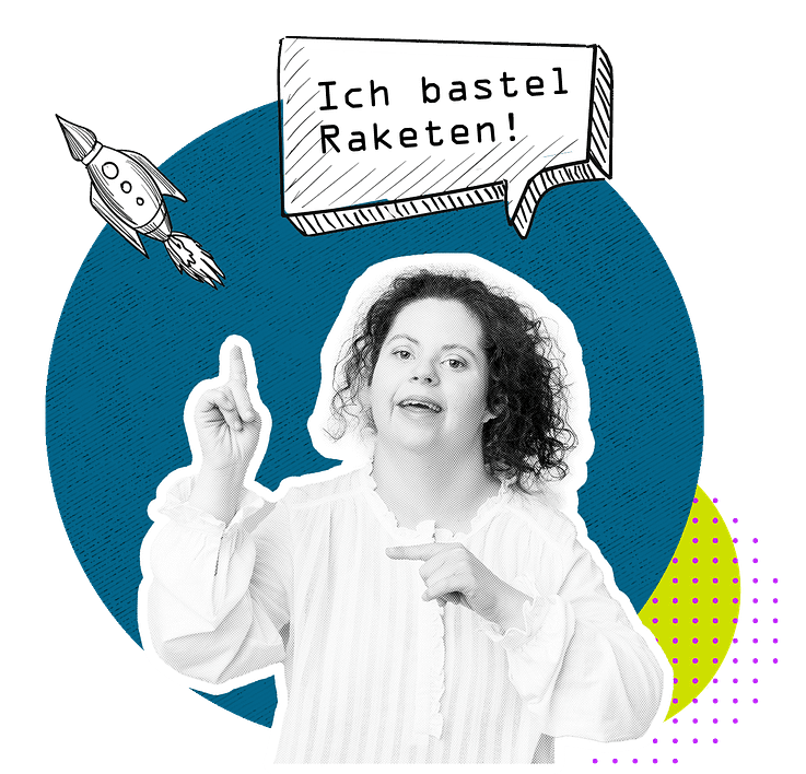 Bild einer Frau mit Beeinträchtigung